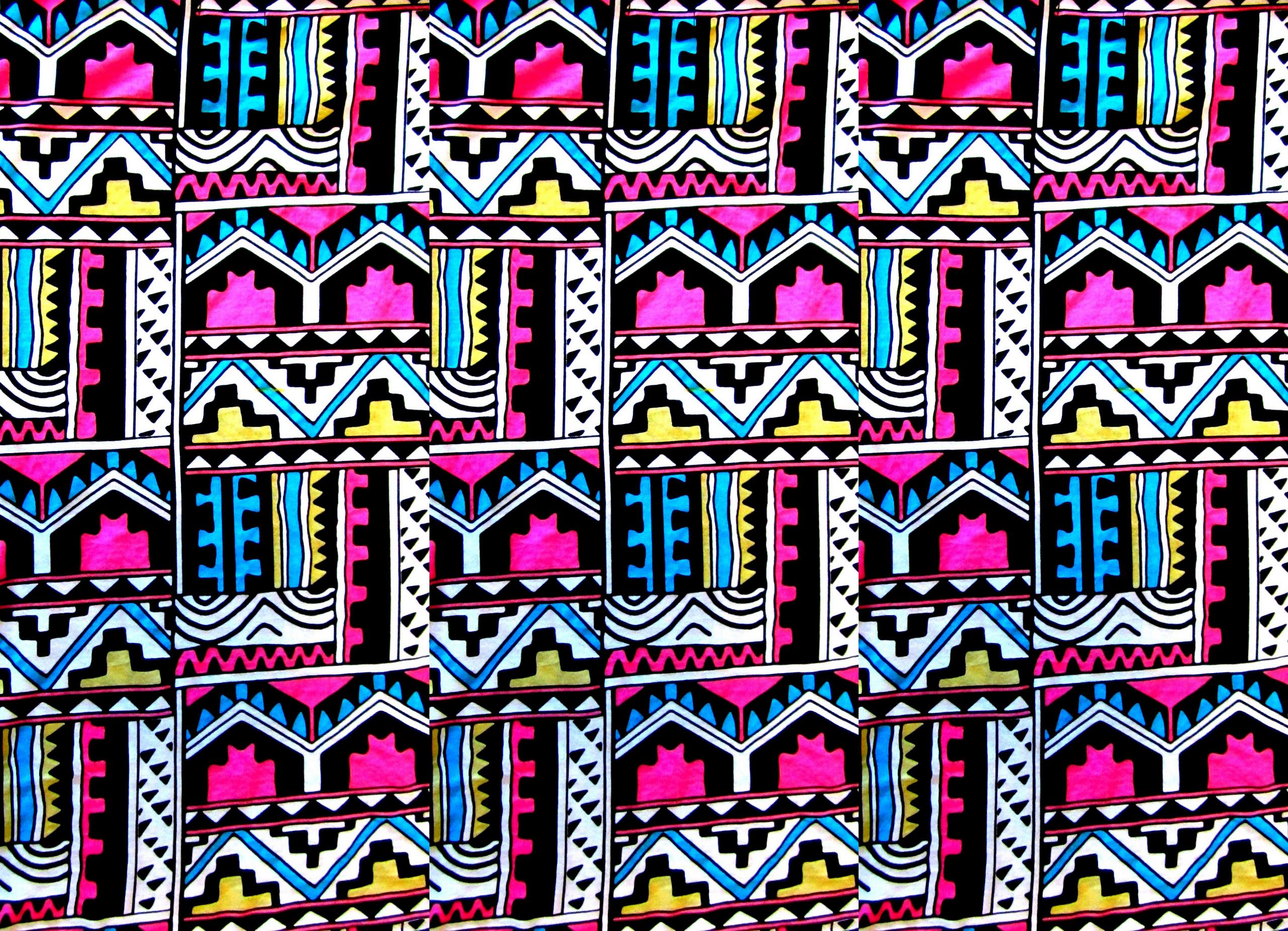 Neon Aztec Background