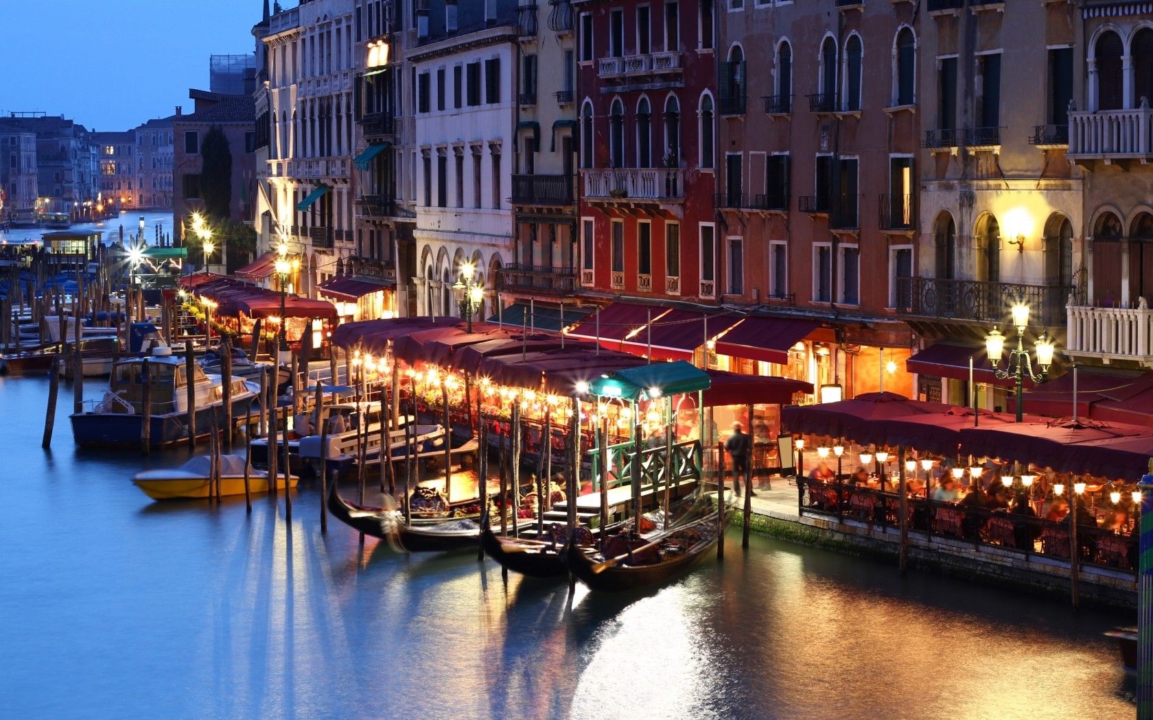 Venice Italy Cafe Wallpaper Places
