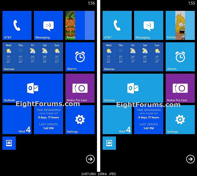 Windows Phone Accent Color Background Theme Change
