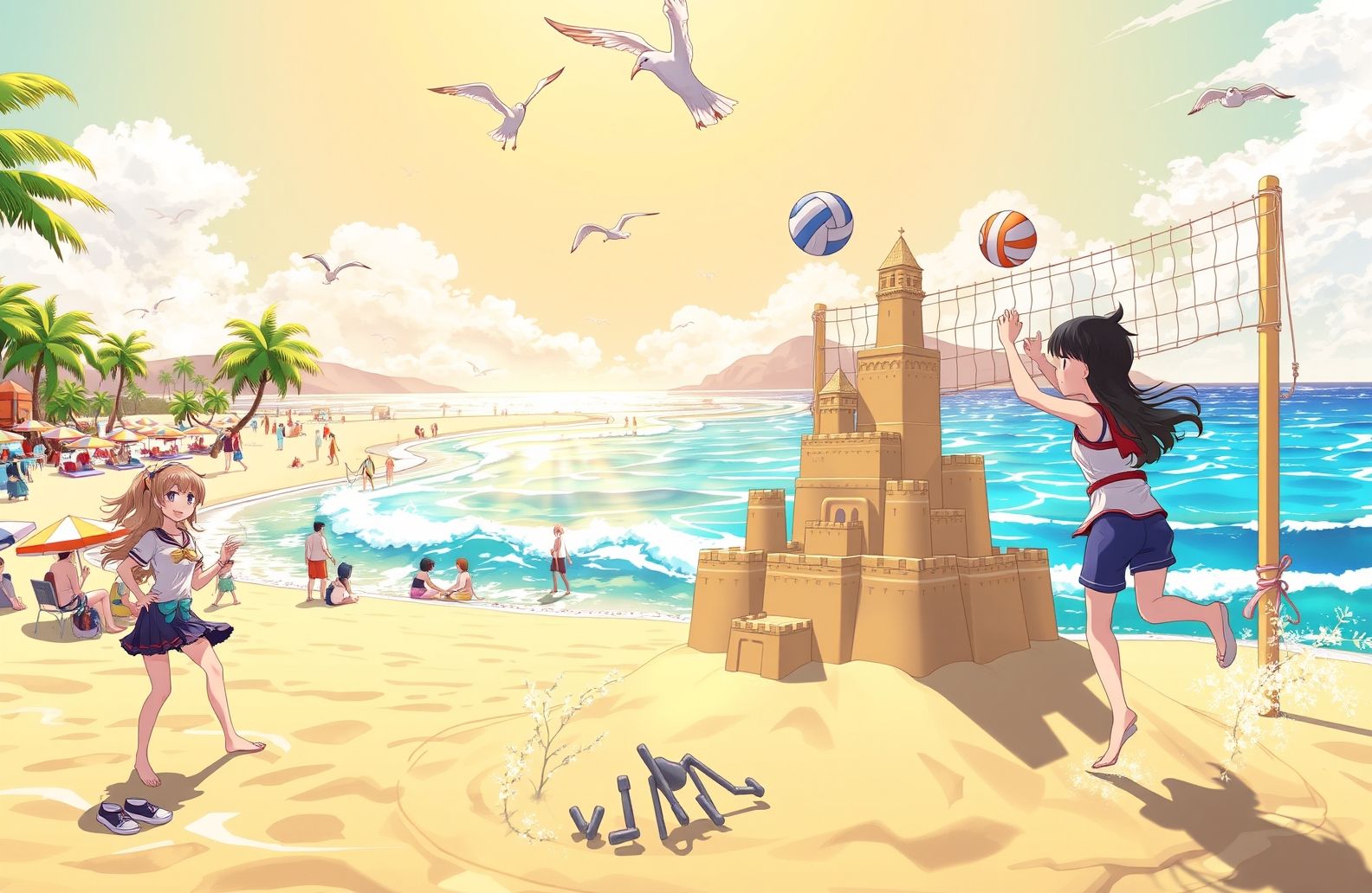 Anime Beach Wallpaper