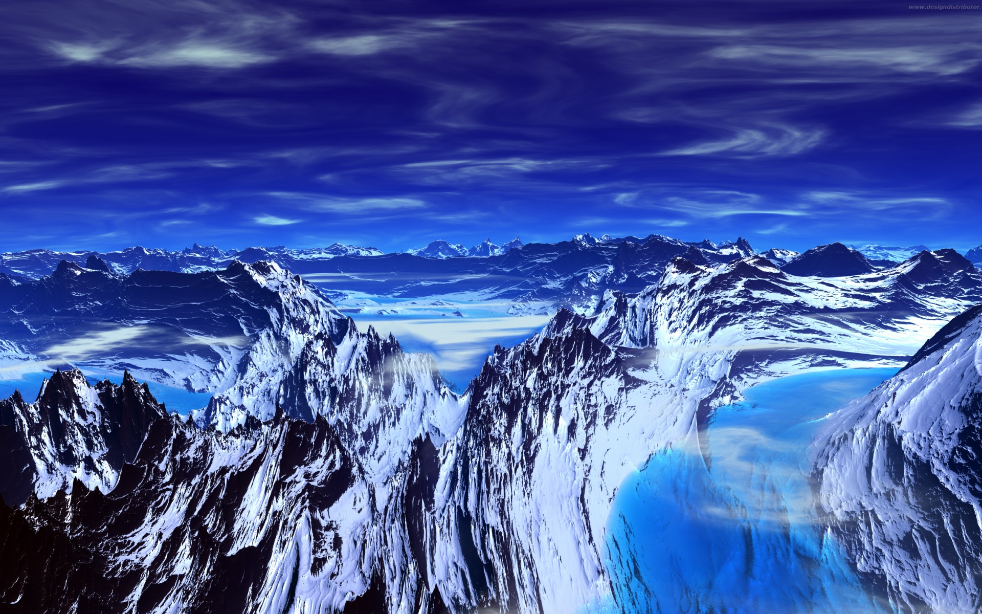 Blue Mountain Desktop Background Wallpaper HD