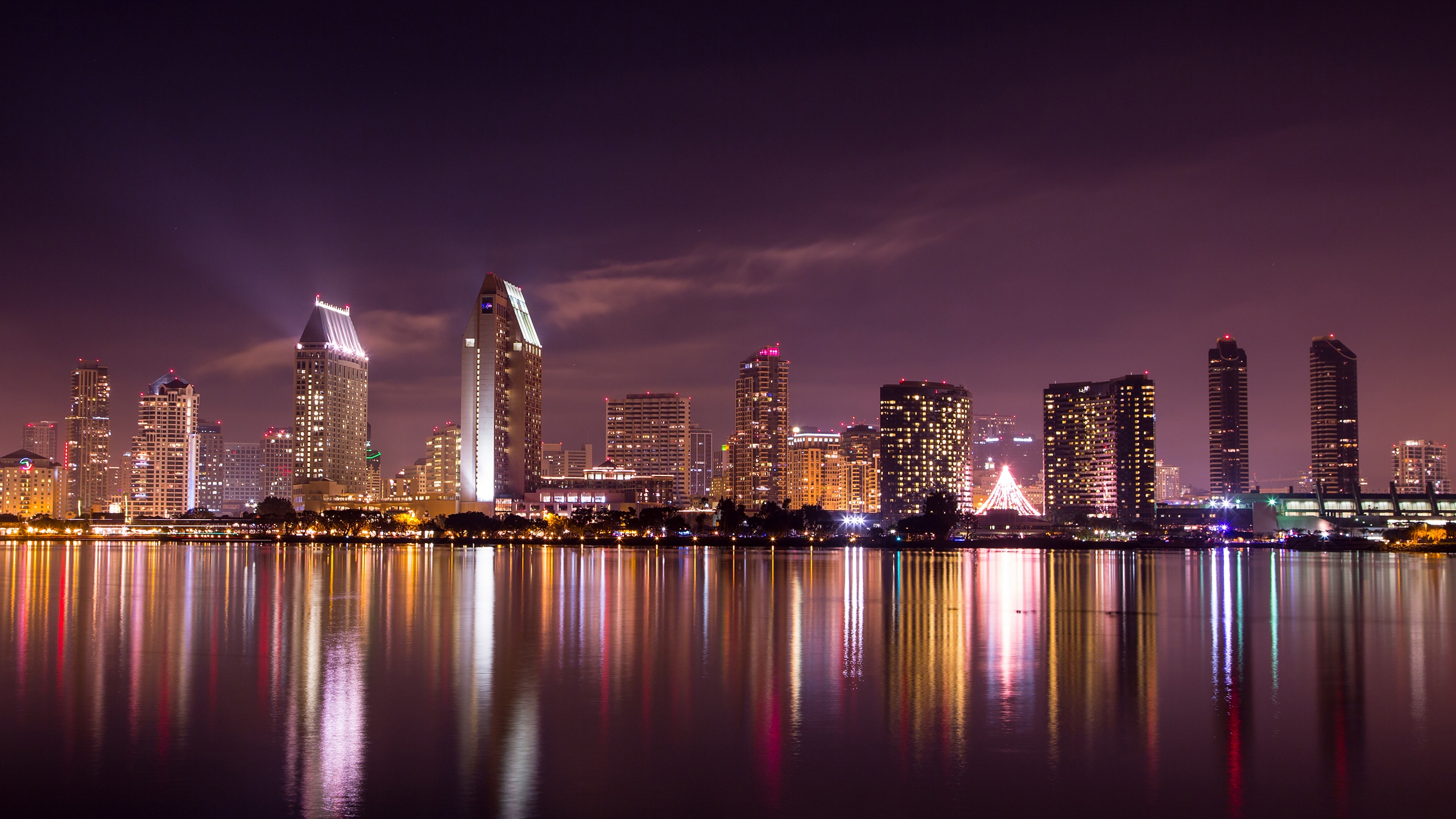 San Diego Skyline Cityscape Wallpaper Desktop