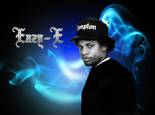 Eazy E Wallpaper With Bling Title By