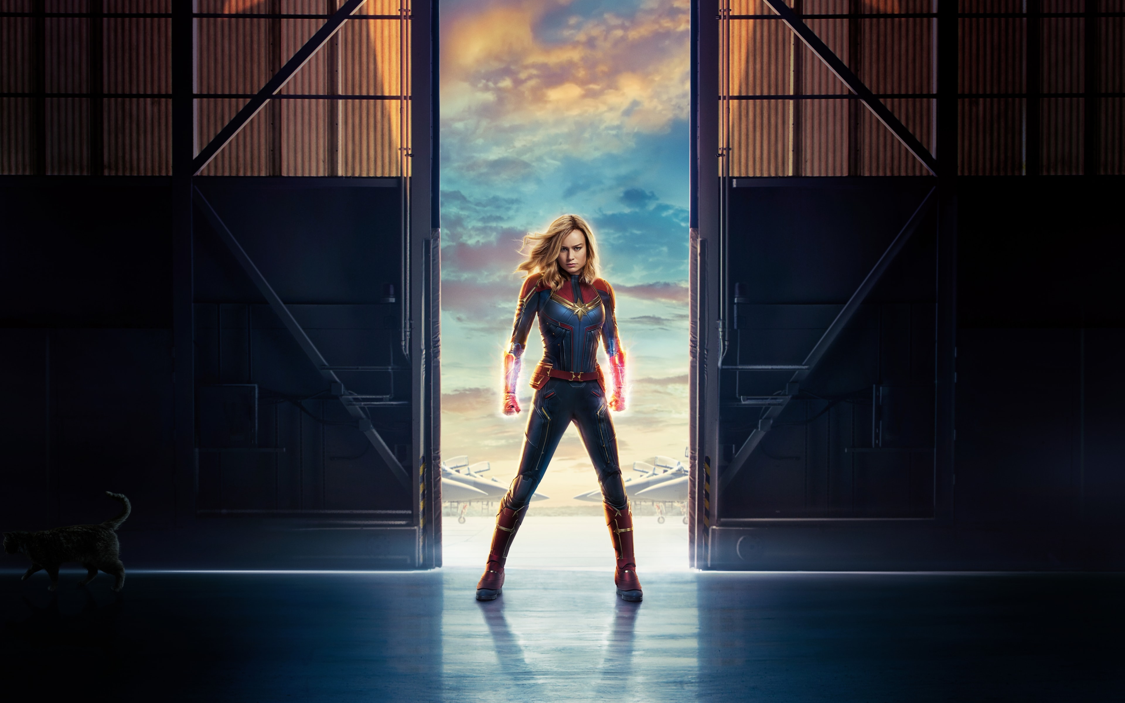 Brie Larson Captain Marvel Carol Danvers Wallpaper