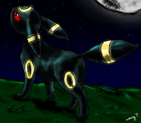 Umbreon Under The Moon By Sirfilth