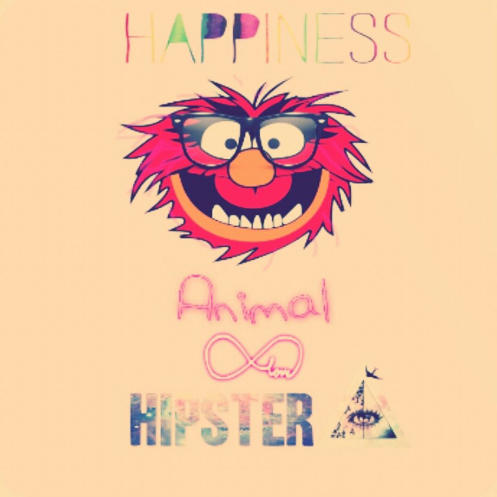 Animal Hipster And Muppets Image Illustration