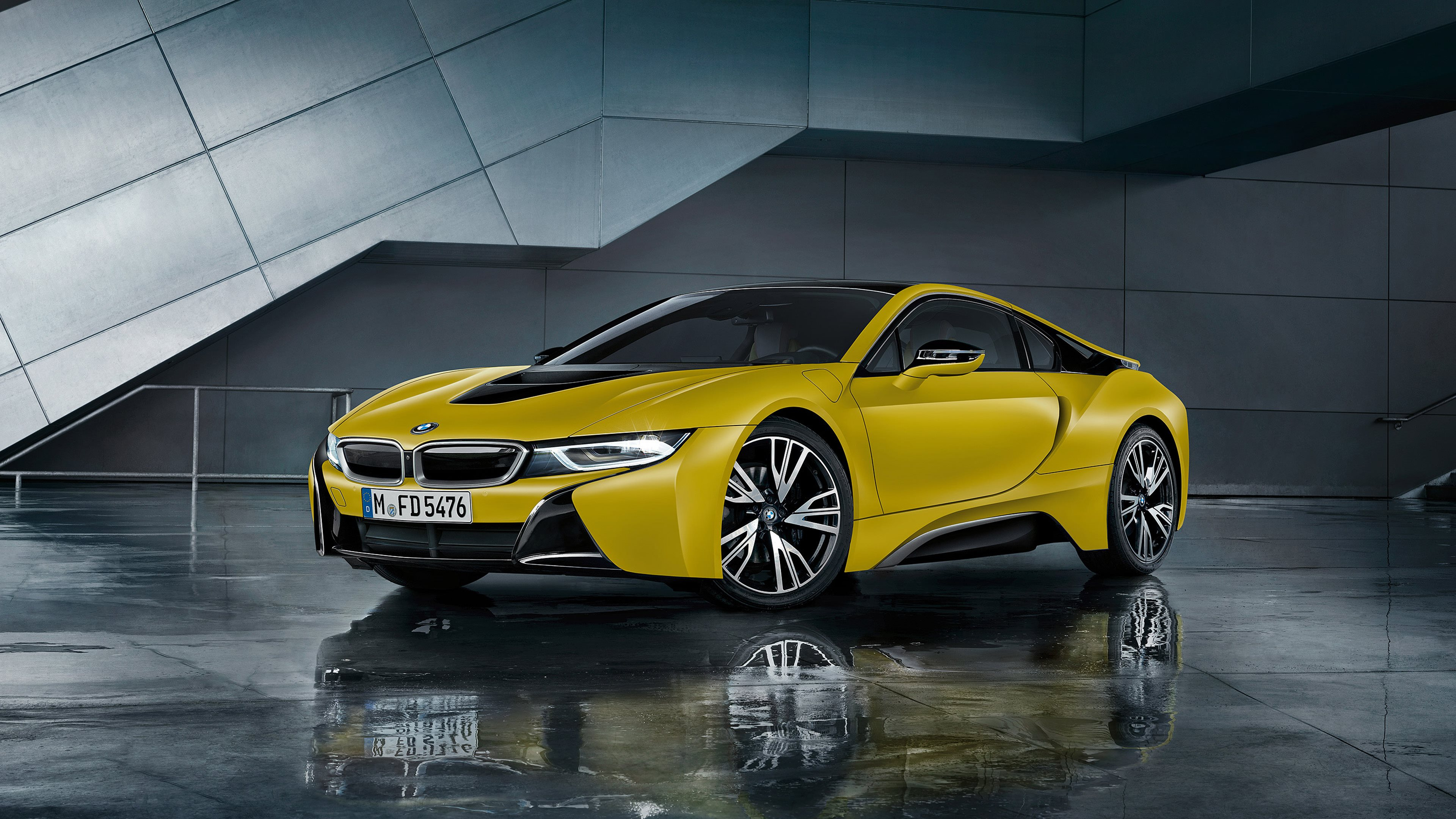 Bmw I8 Protonic Frozen Yellow Wallpaper For Android