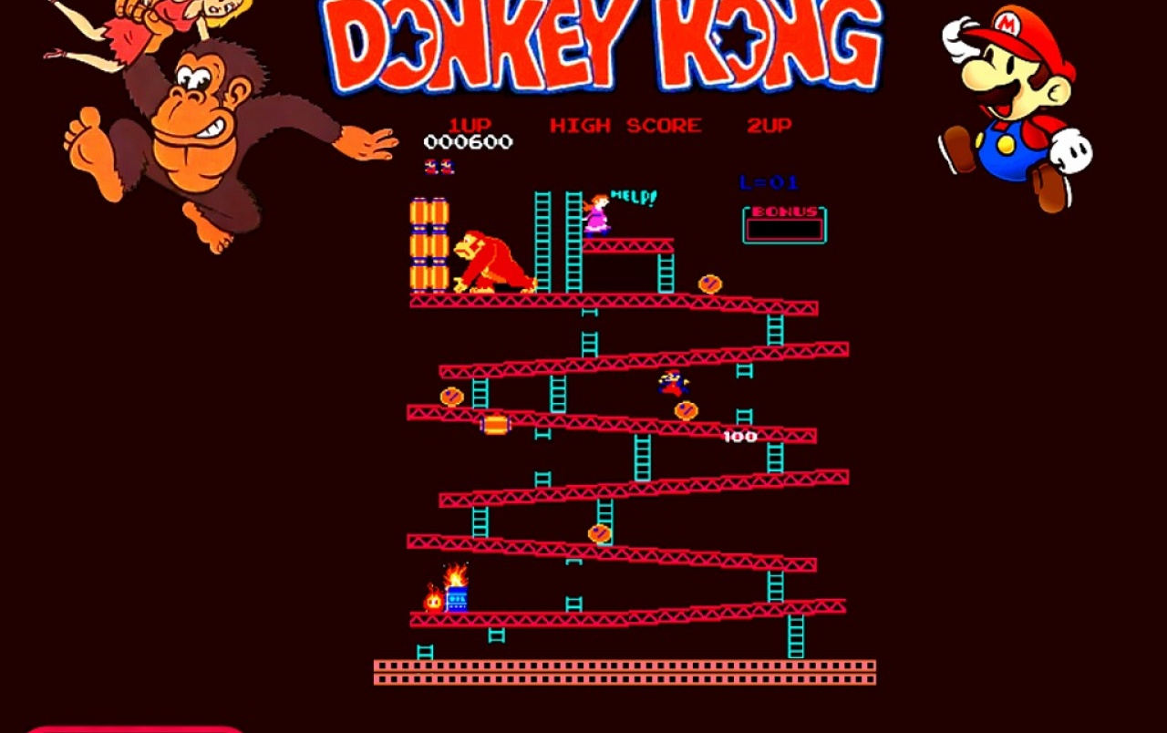 Donkey Kong Wallpaper Stock Photos