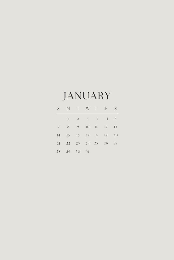Start The New Year Right With January Calendar