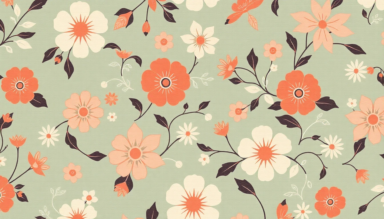 Vintage Modern Wallpaper
