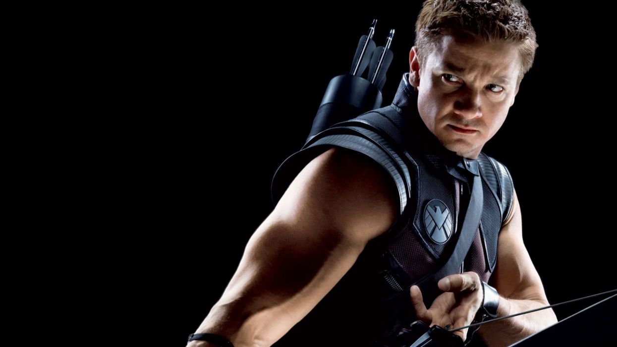 Hawkeye Clint Barton Jeremy Renner The Avengers Movie Black