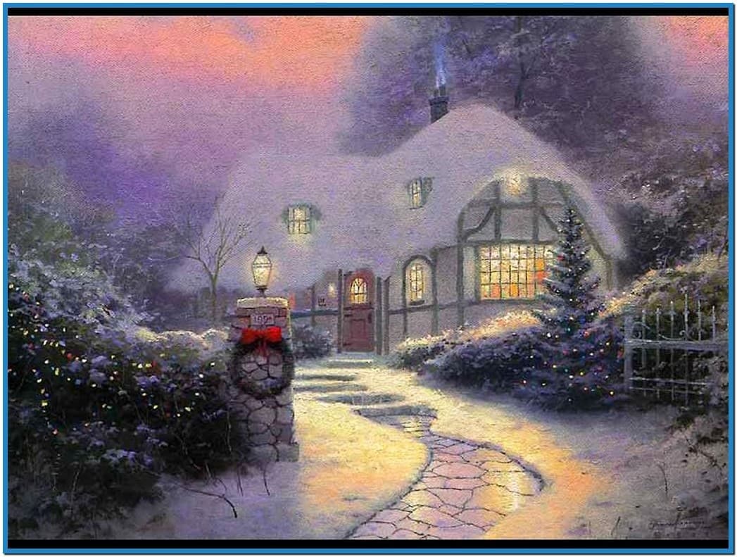 Screensaver Winter Cottage