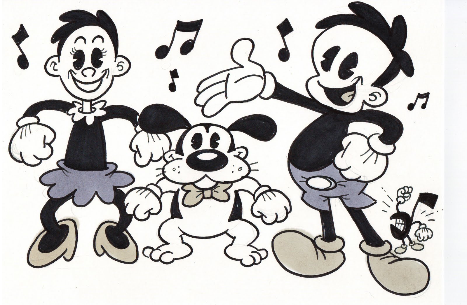 Black And White Cartoon Wallpaper Group