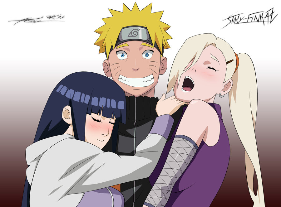 sakura and ino and hinata kiss