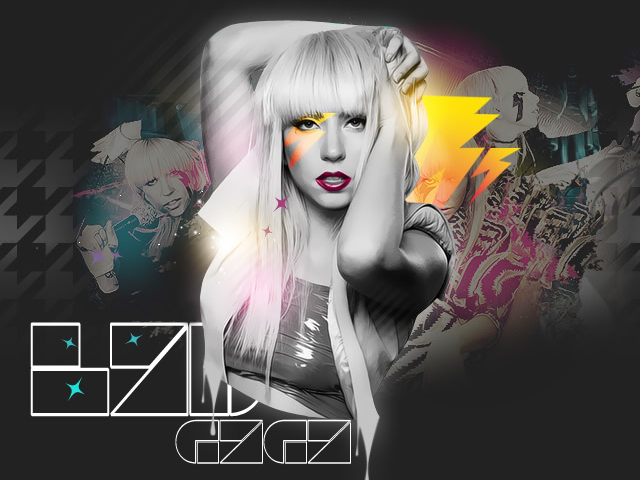 Lady Gaga Desktop Wallpaper Abstract Background