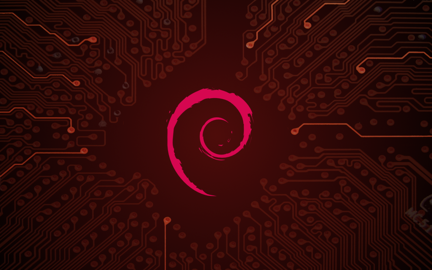 Circuit Debian Wallpaper Logos