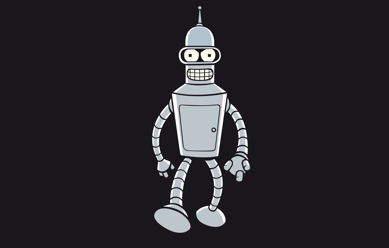 Wallpaper Robot Bender Futurama Bending