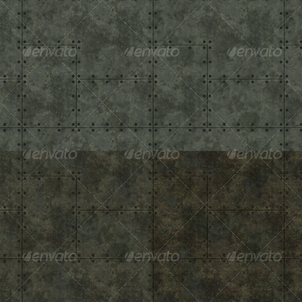 Riveted Metal Patterns Background