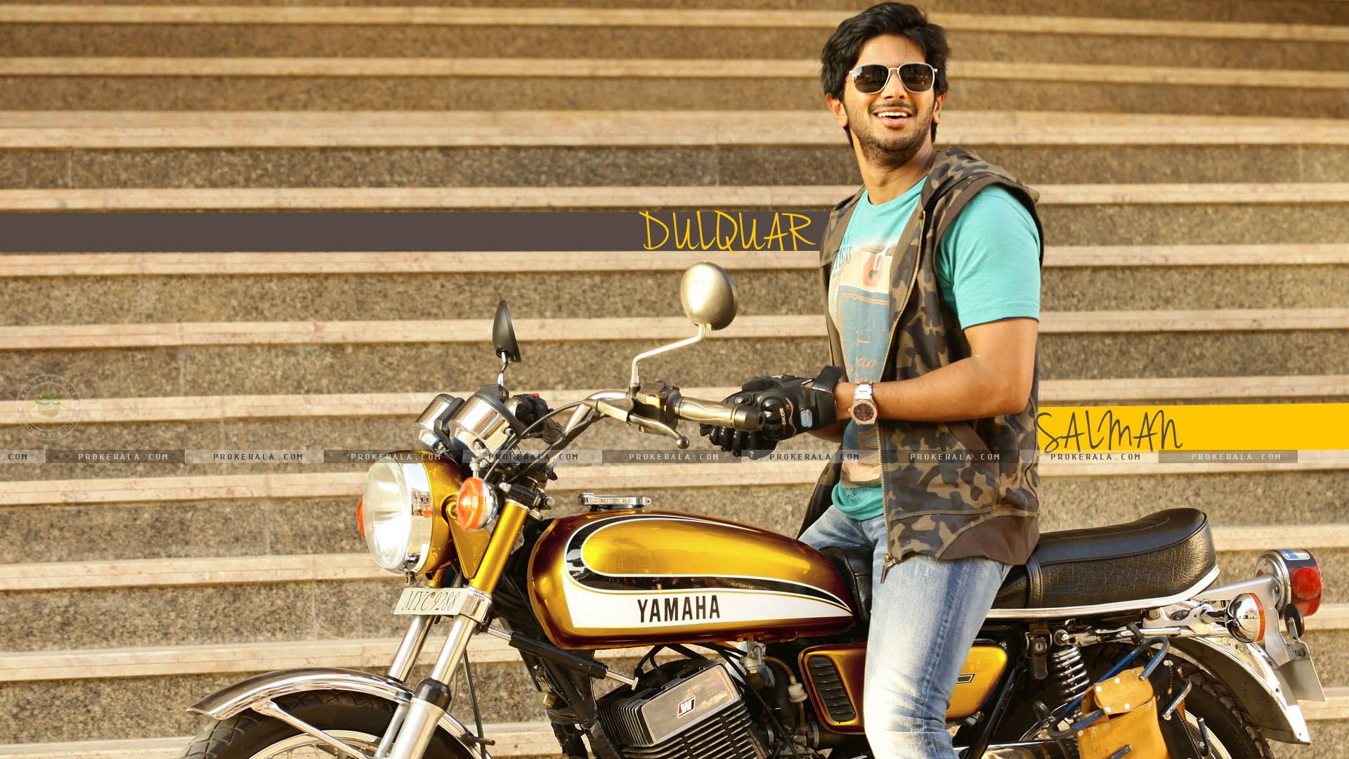 Dulquar Salman Wallpaper Bangalore Days Movie Bike