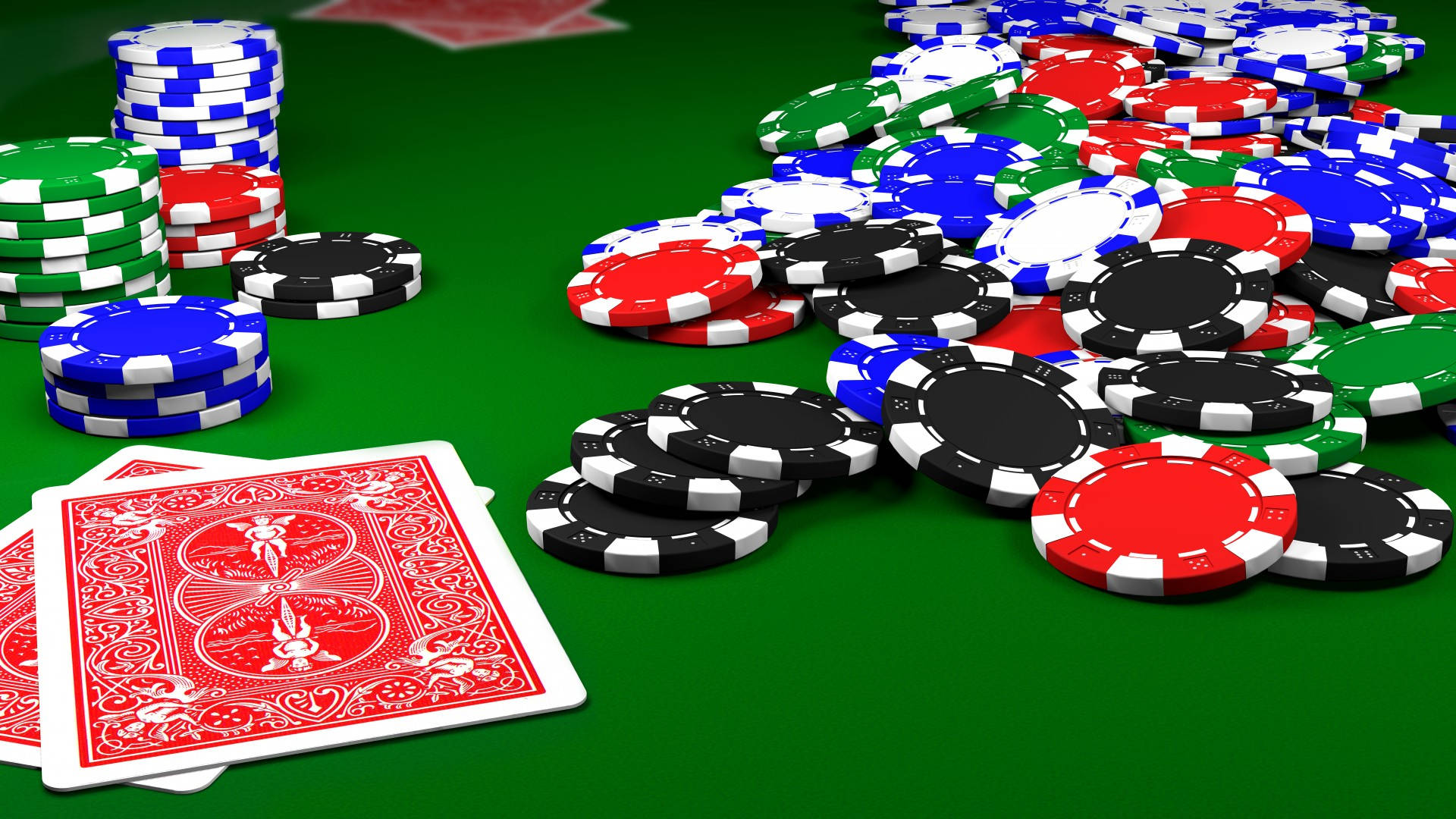 Poker Table Close Wallpaper