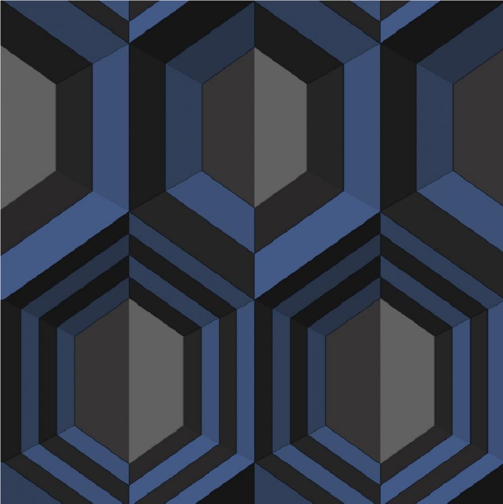 Muriva Hexagon 3d Effect Geometric S Texture Vinyl Wallpaper