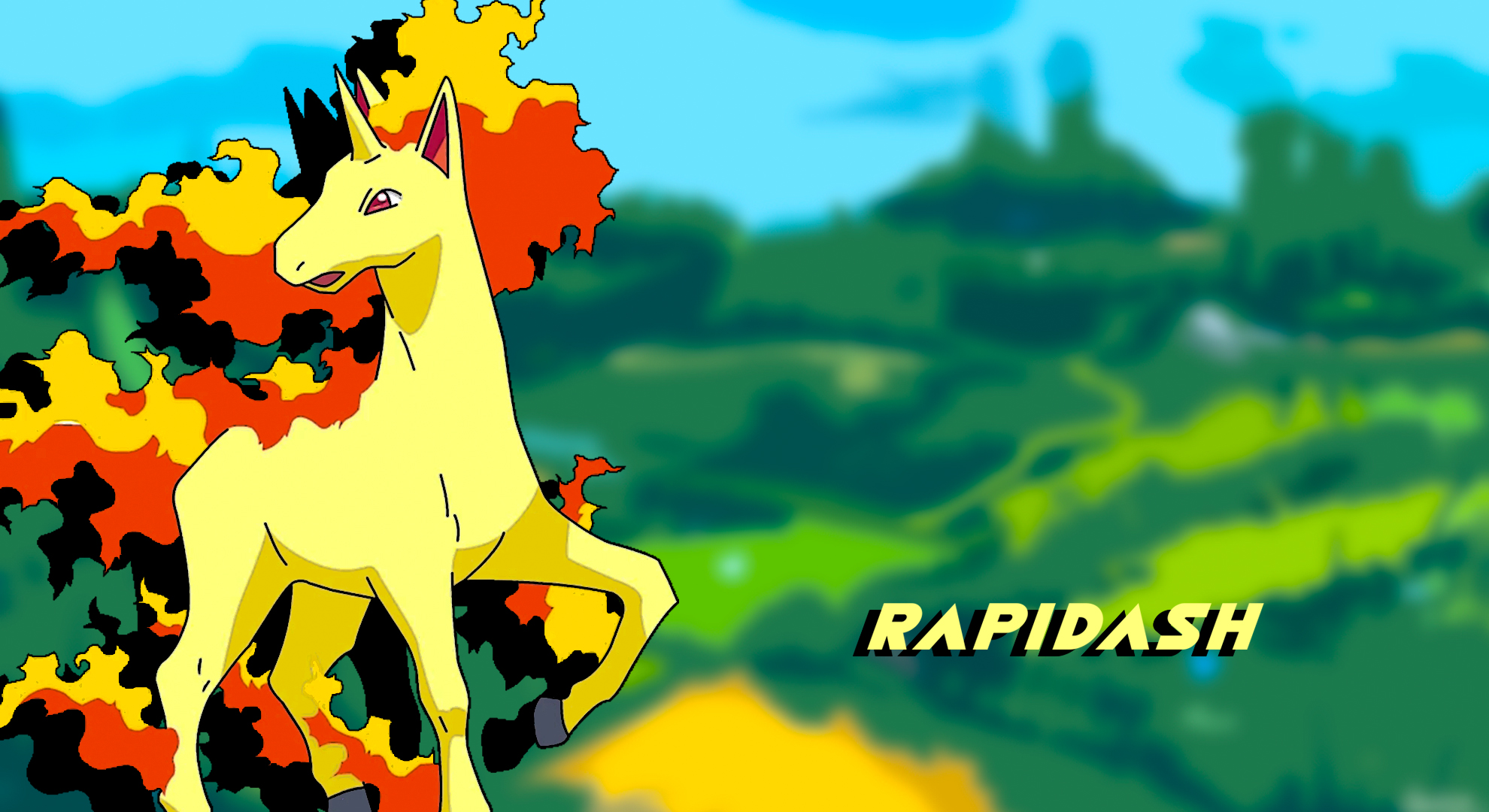 Rapidash Wallpaper By Alivefaun2