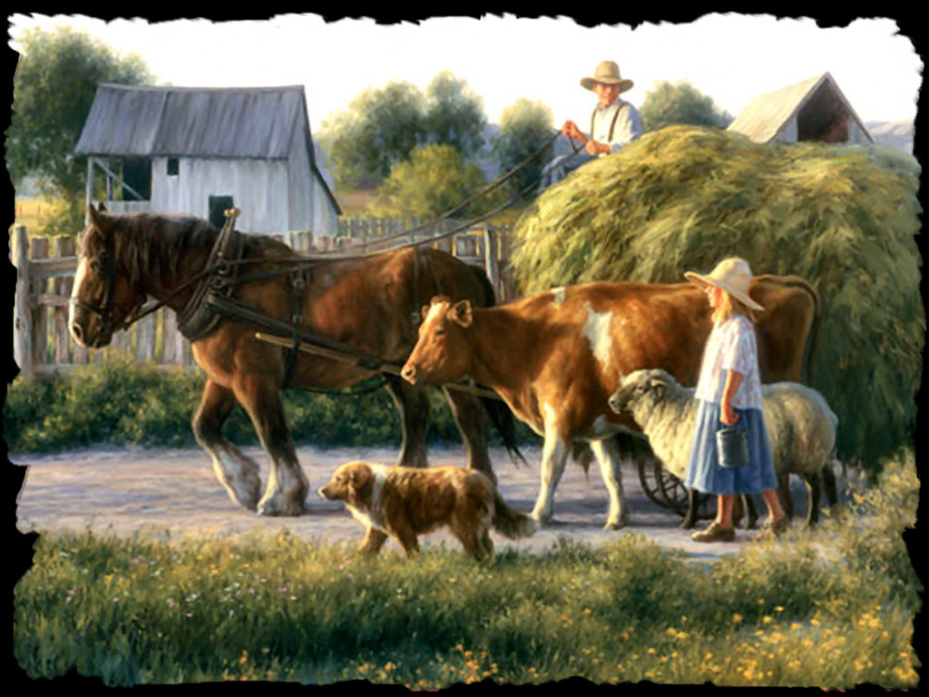 Horse Farm Wallpaper HD