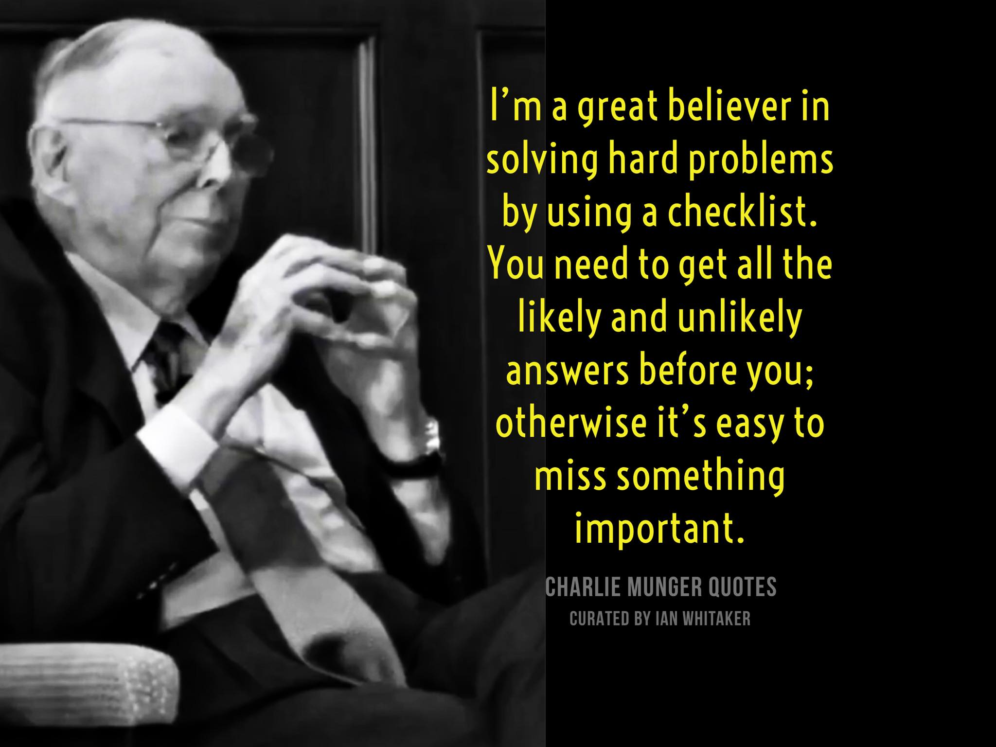 Checklis Charlie Munger Quotes Curated By Ian Whitaker