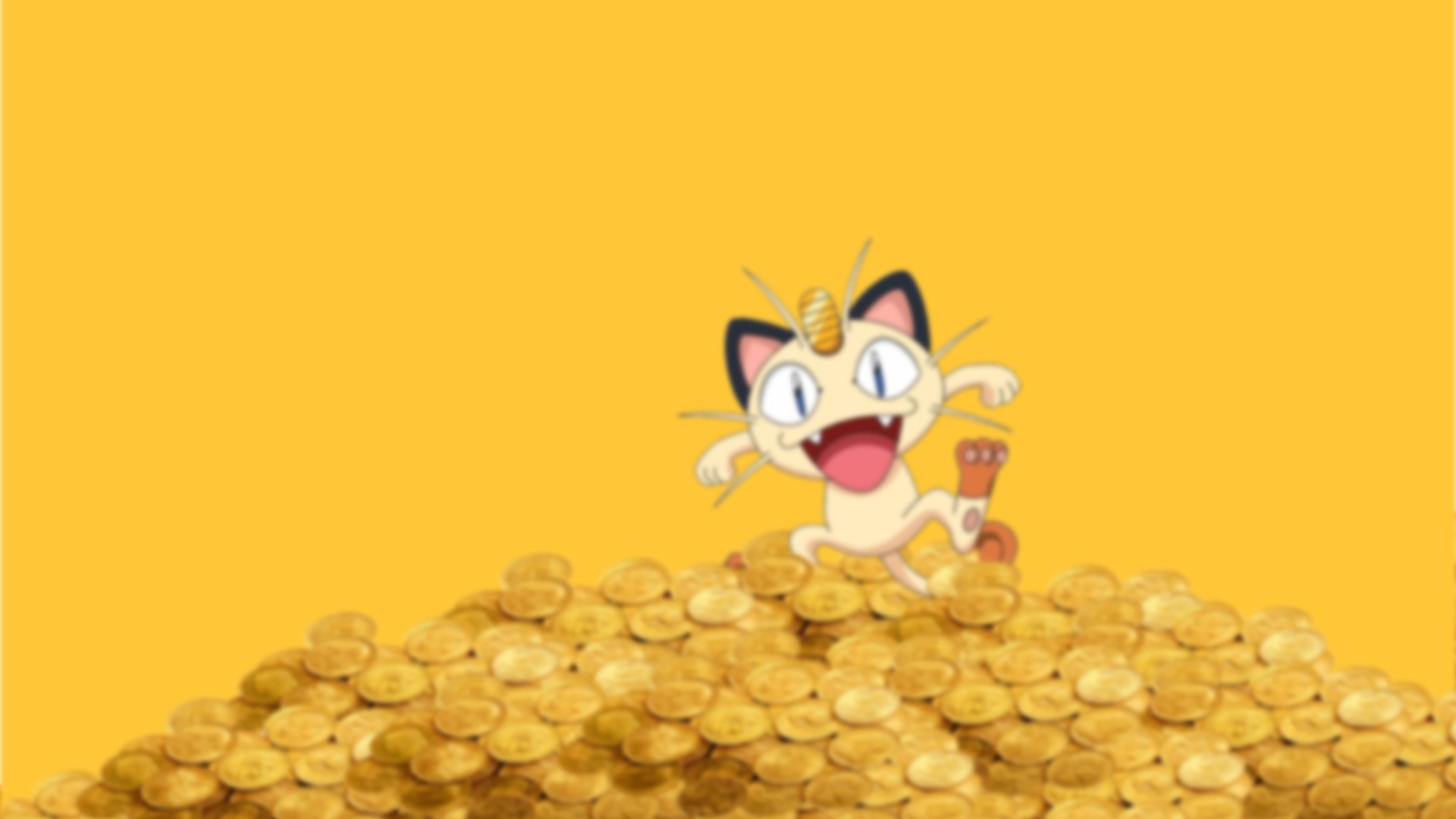 Pokemon Coins Money Meowth Wallpaper