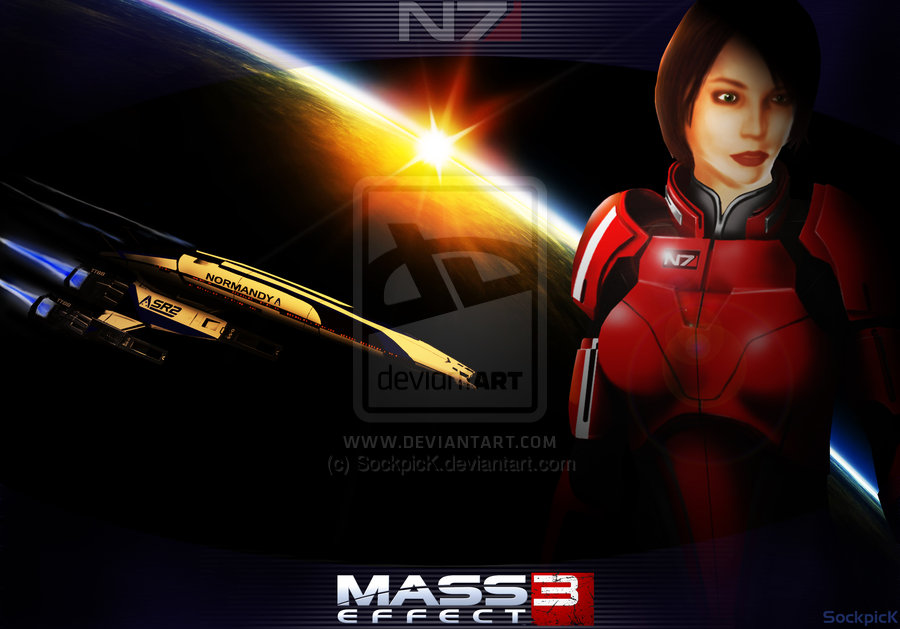 Femshep Wallpaper For Mass Effect With The New Sr2 I Had To Use