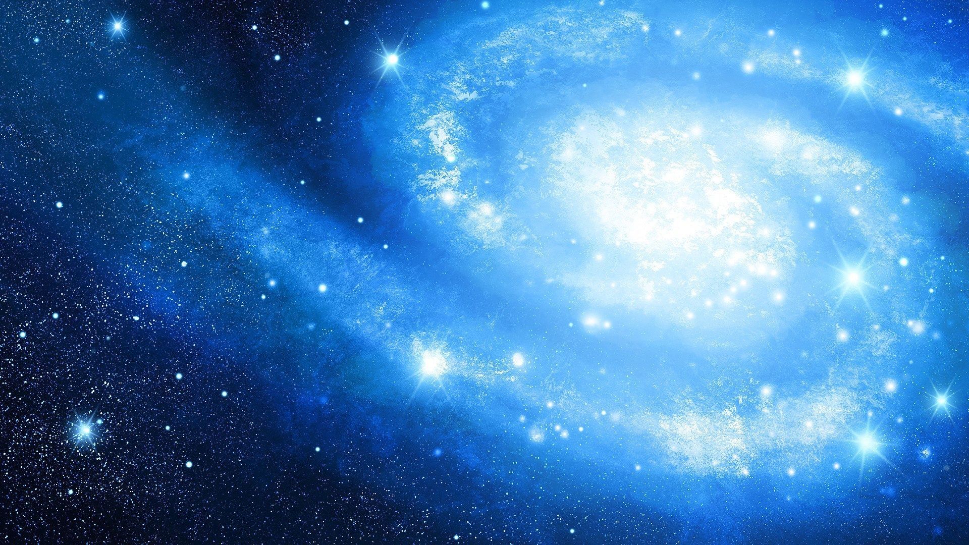 Blue Galaxy Wallpaper Image