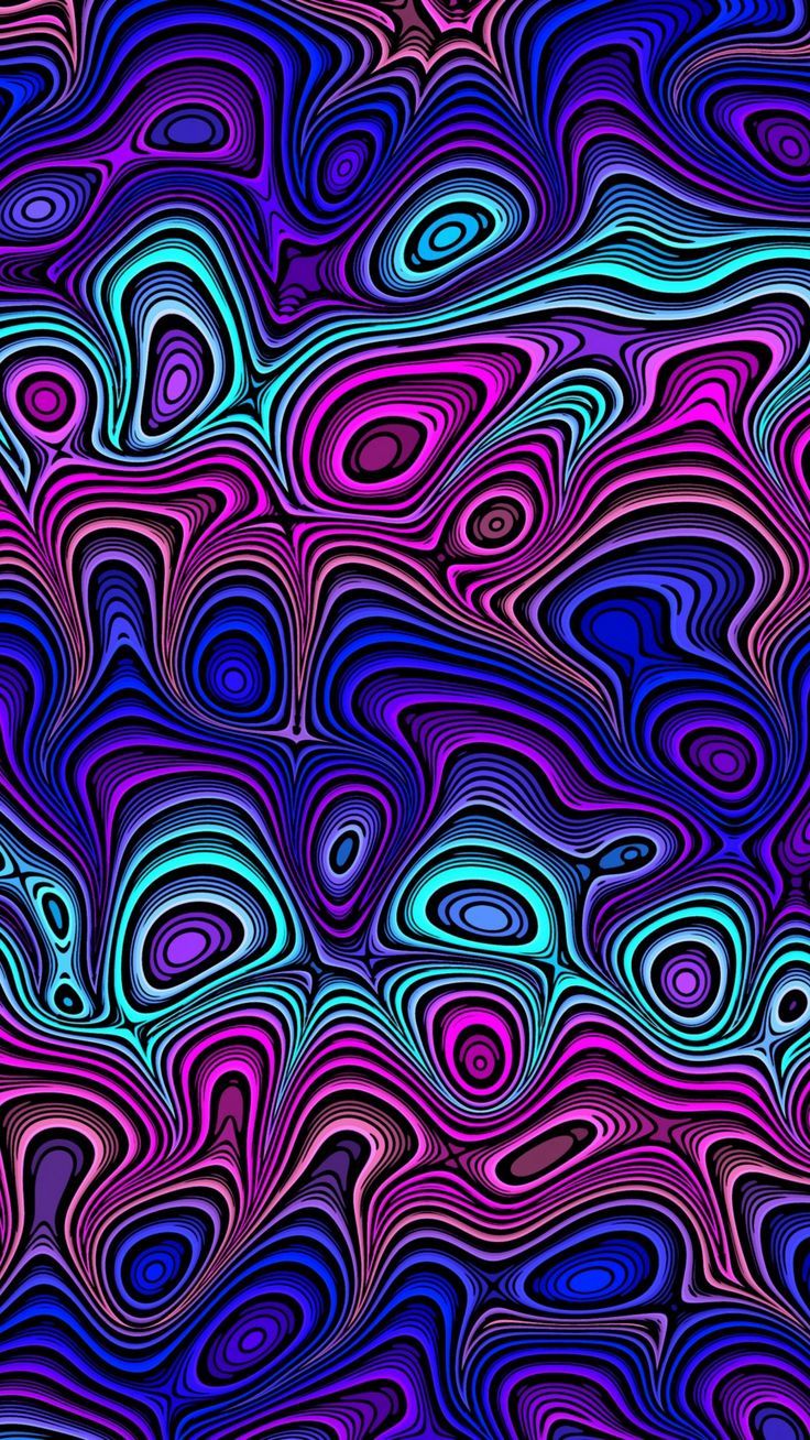 Swirling Wavy Lines Abstract Wallpaper Lockscreen