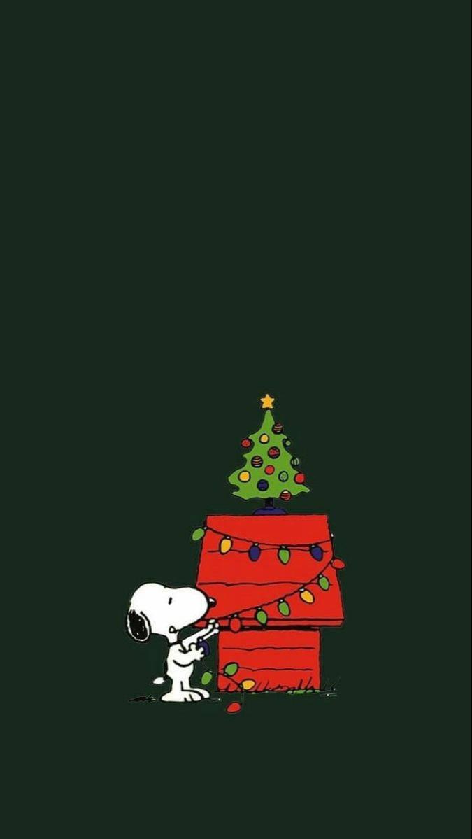 Download Have the merriest Christmas with Snoopy Wallpaper