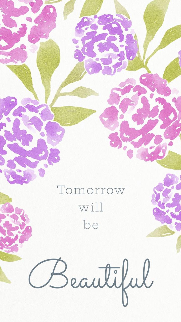 Inspirational Quote iPhone Wallpaper Watercolor