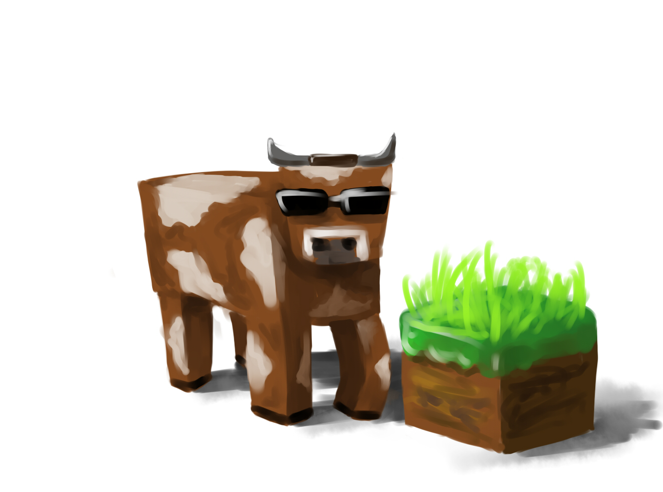 Minecraft Cow By Cinematic3xile