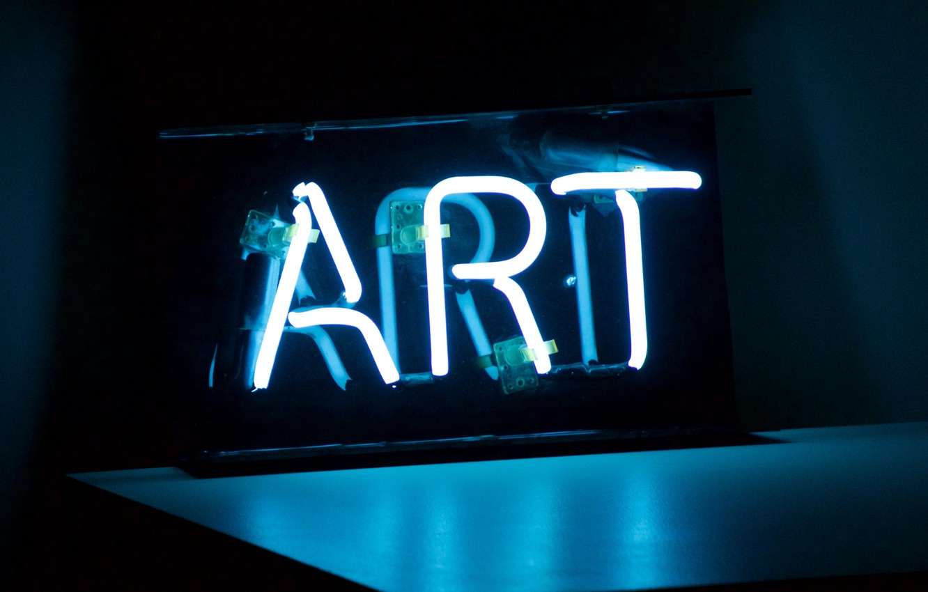 Wallpaper Light The Inscription Lamp Tube Neon Backlight Art