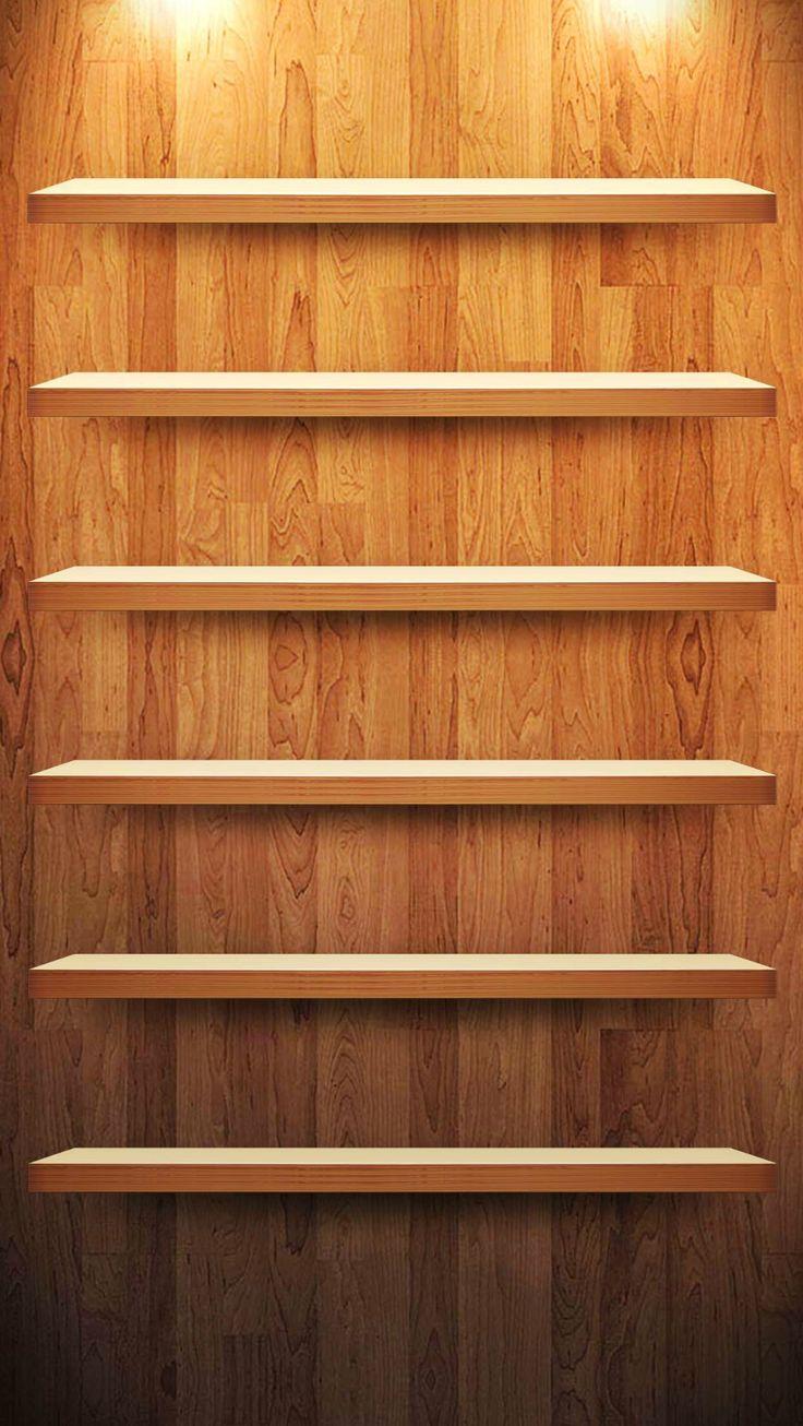 Creative Shelves Wallpaper For The iPhone Plus