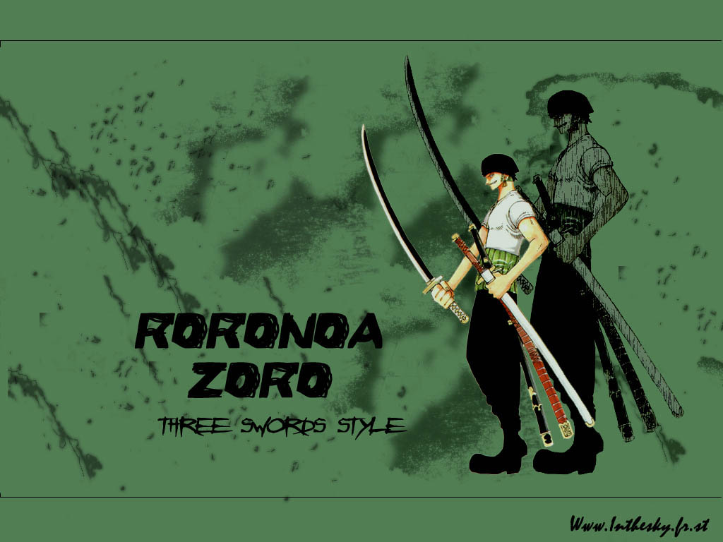 One Piece Zoro Wallpaper   Roronoa Zoro Three Swords Style
