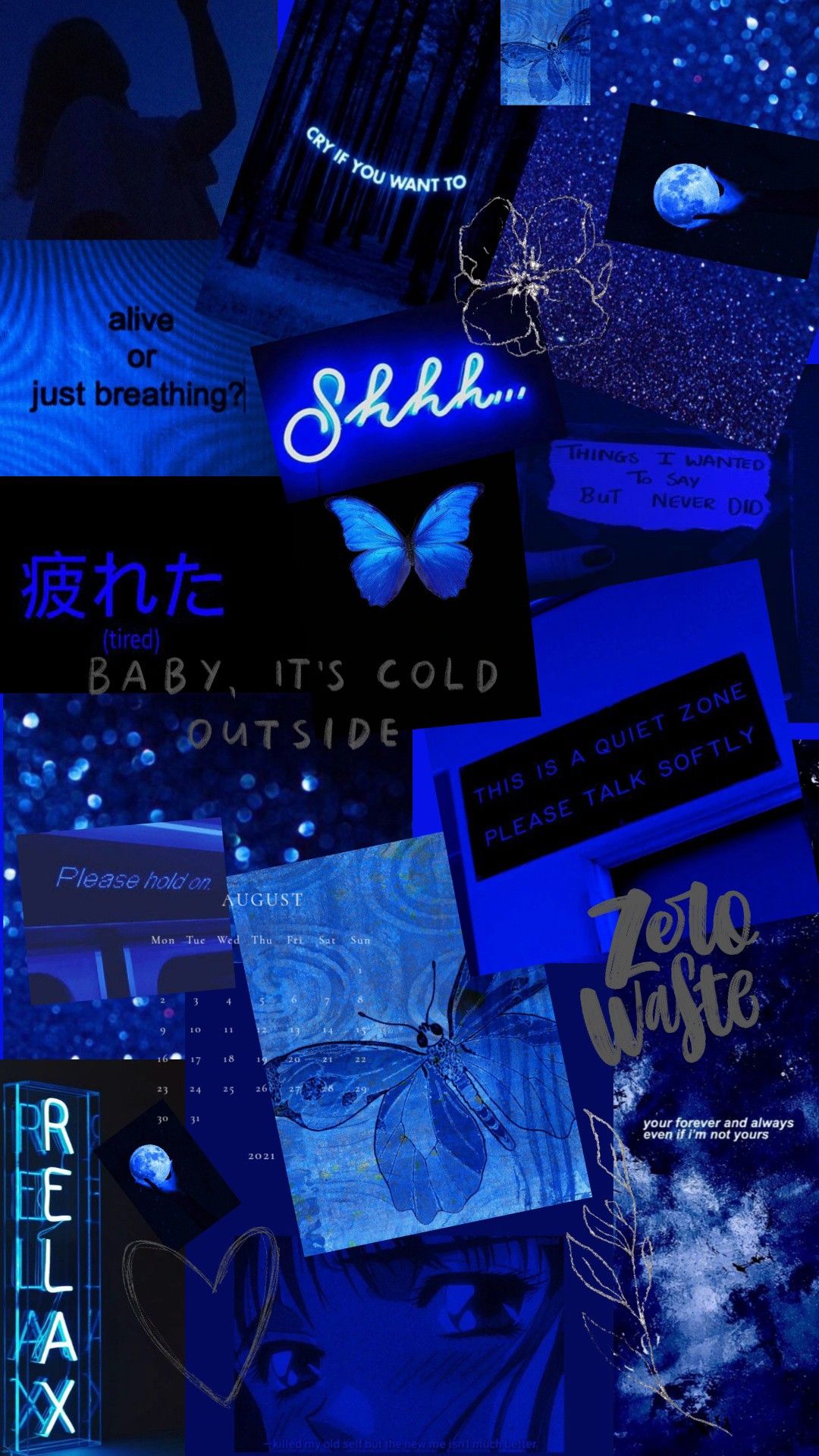 Its Cold Outside Blue Aesthetic Wallpaper Crying Quiet Hold On The Outsiders