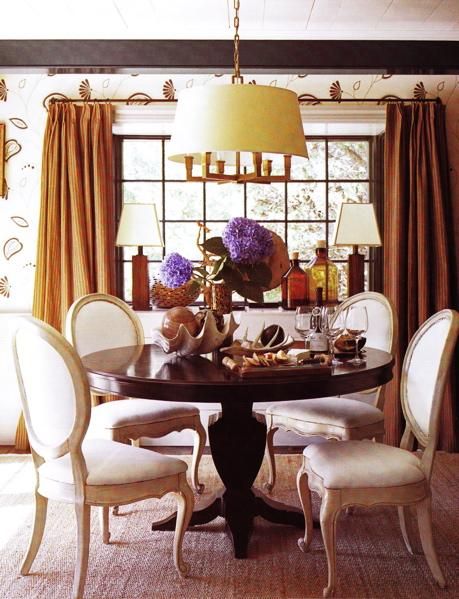 dining rooms   Square Tube Chandelier paisley wallpaper silk orange 459x599