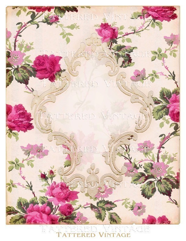 Free download Victorian Rose Wallpaper Border Victorian Floral Cottage