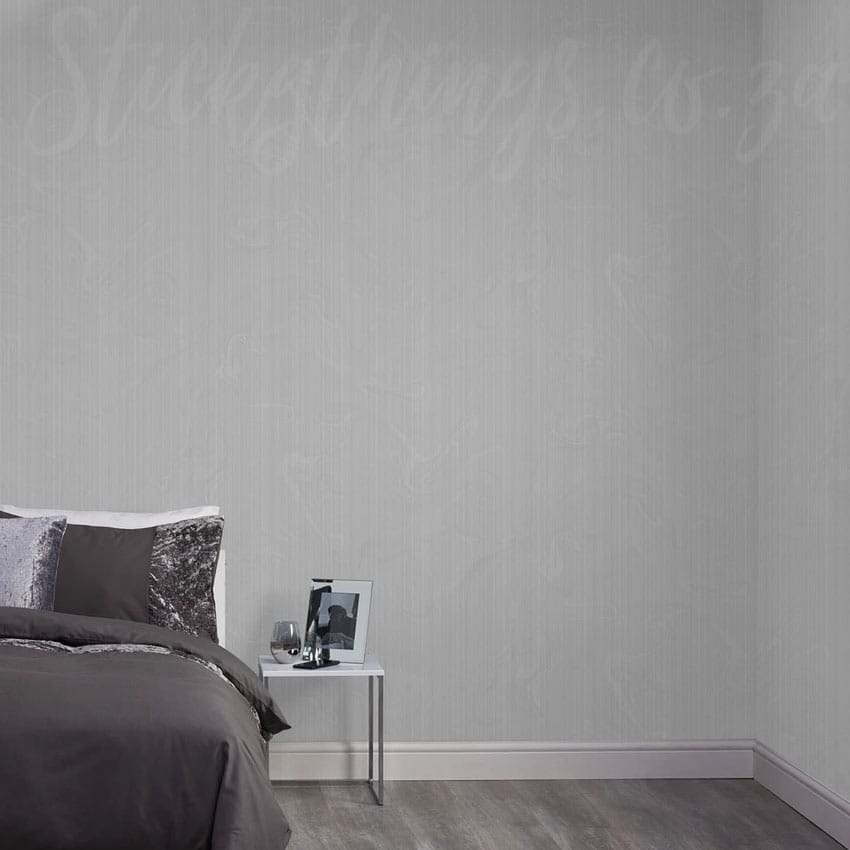 Elegant Glitter Silver Stripe Wallpaper