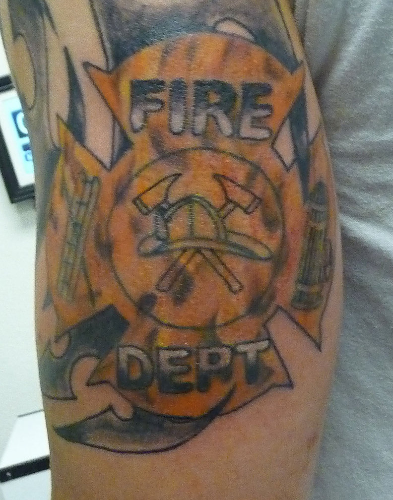 22 Unique Firefighter Cross Tattoos