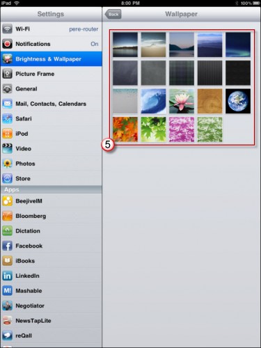 How To Change The iPad S Wallpaper