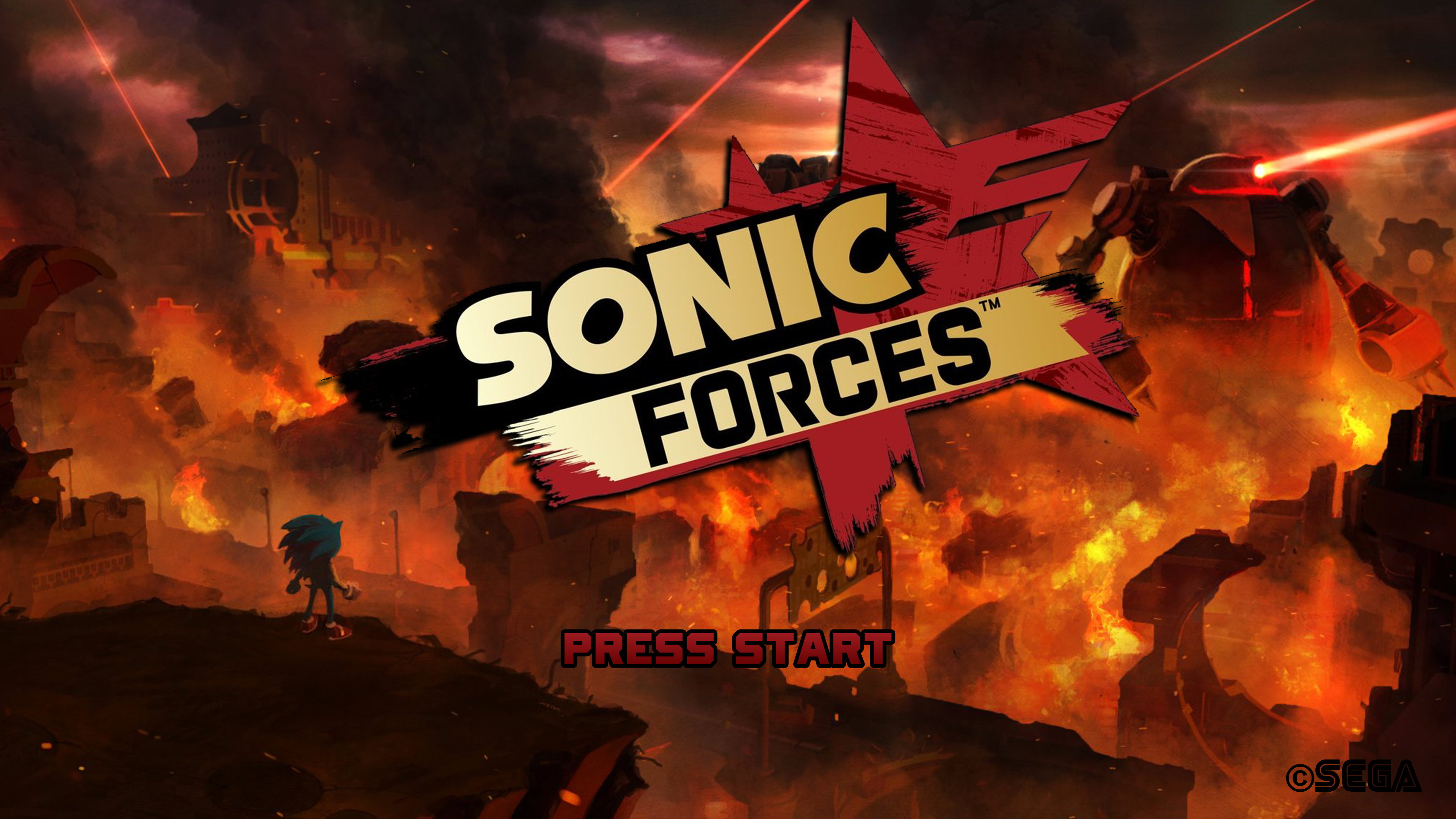Sonic Forces Custom Title Screen By Gamerx923