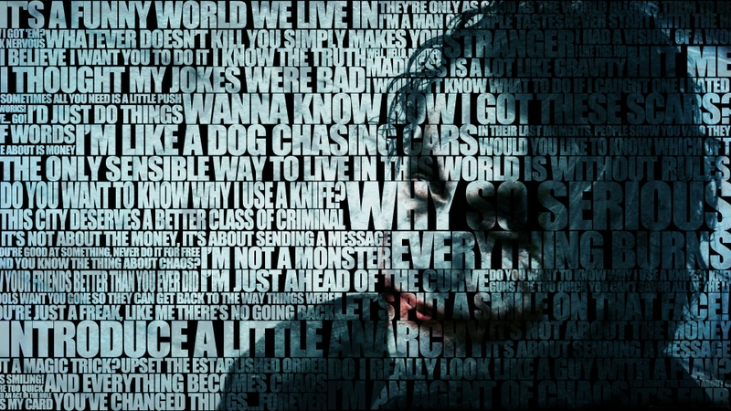 Quotes Batman The Joker Typography Wallpaper