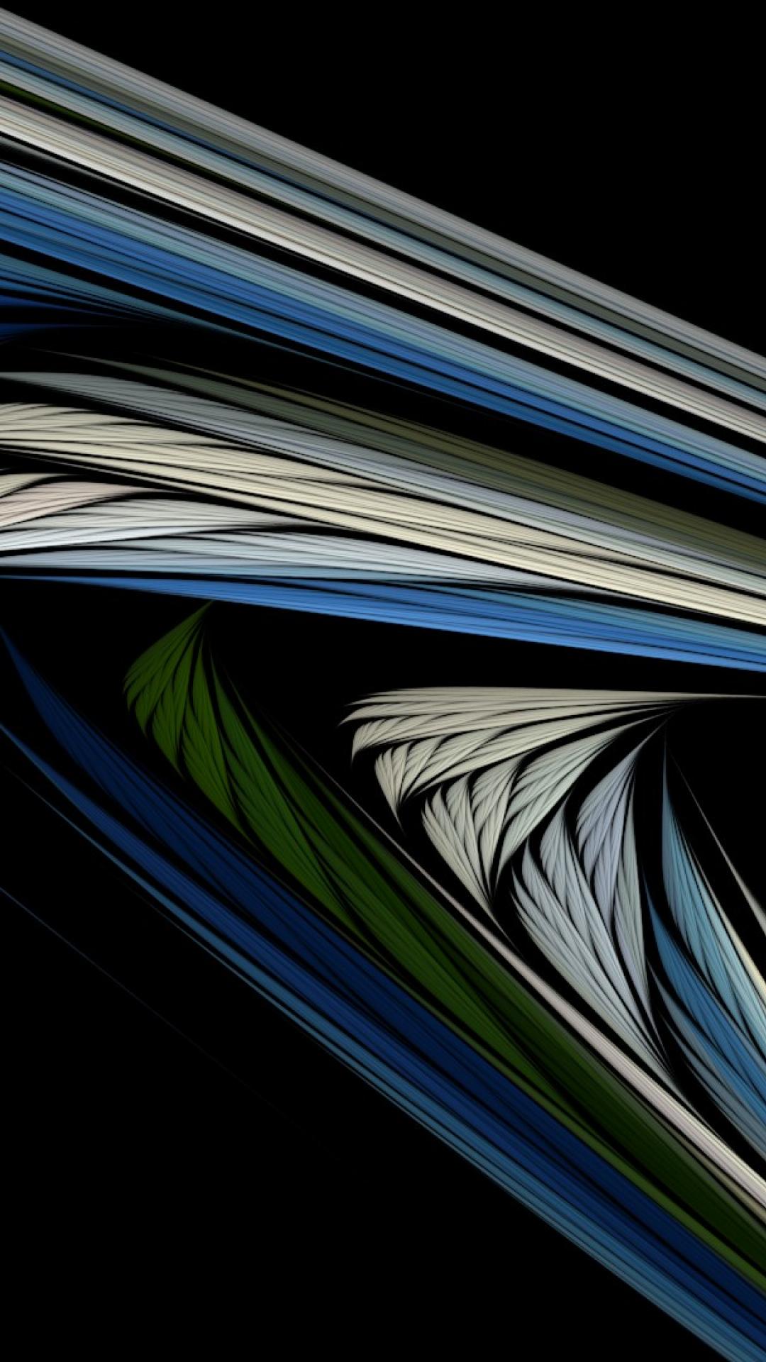  waves black background widescreen fractal art wallpaper 52414 1080x1920