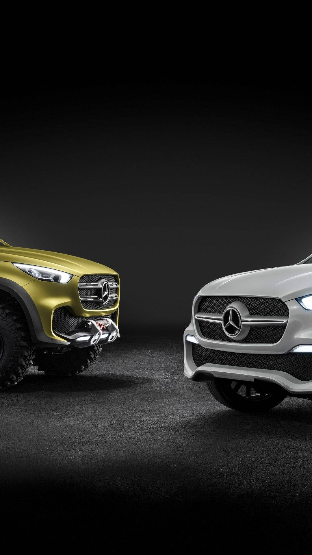 Mercedes iPhone X Gold And Silver Wallpaper