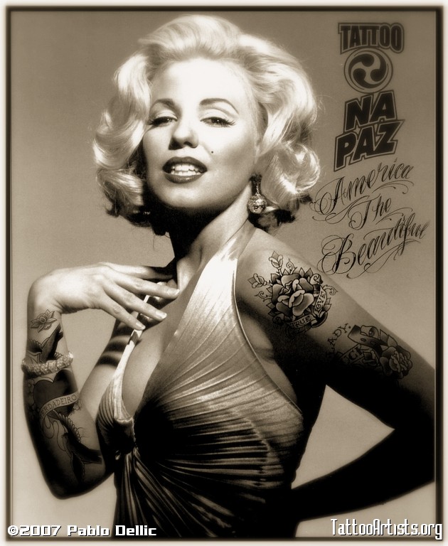 Marilyn Monroe Tattoos Pablo Dellic Tattooartists Org