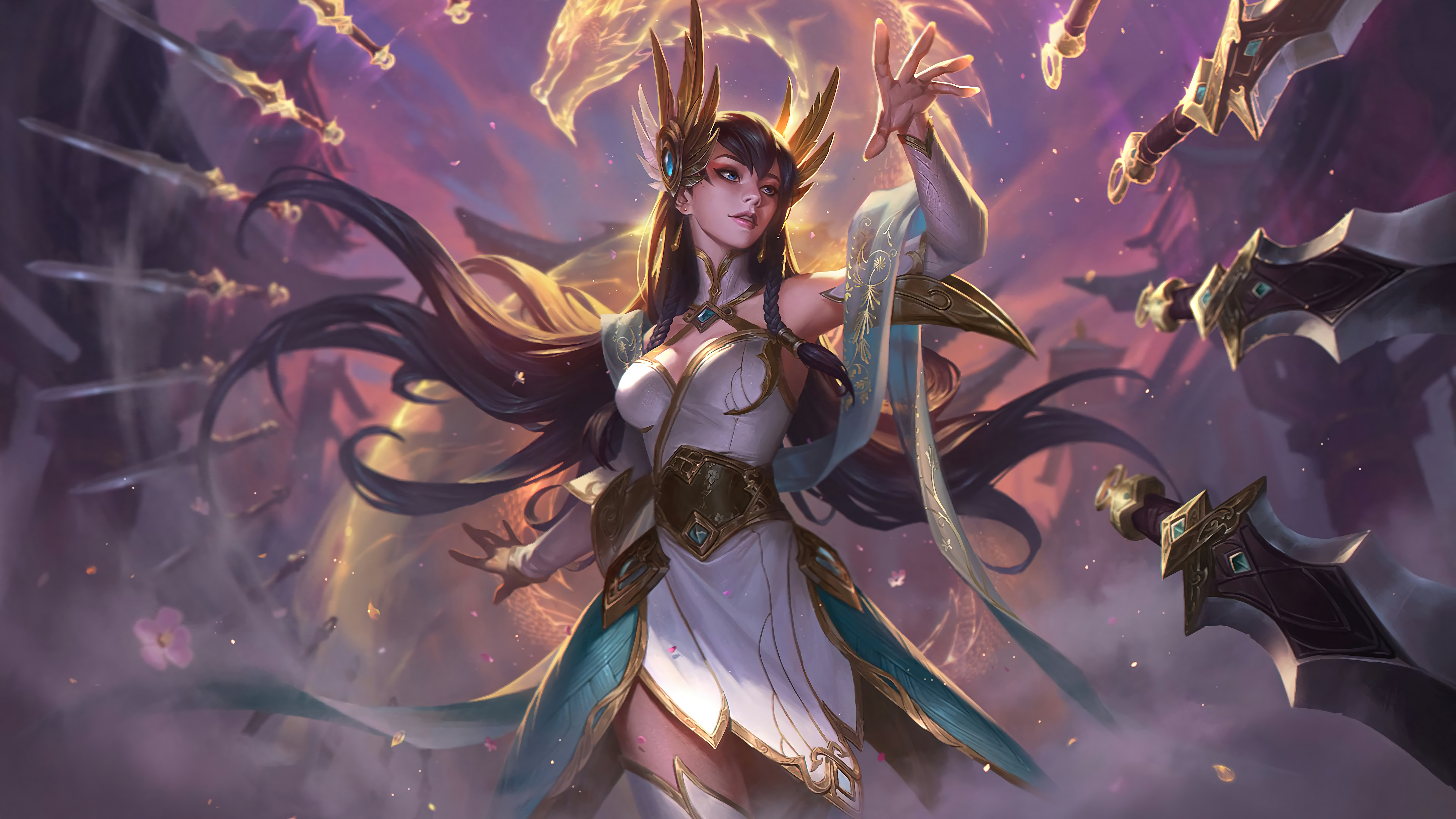 Irelia Divine Sword Lol Wild Rift Wallpaper 8k 4k Pc Desktop 2831e